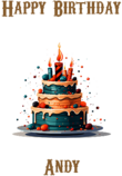 Happy Birthday Andy, Personal Custom Message