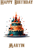 Happy Birthday Martin, Personal Custom Message