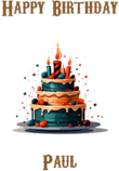 Happy Birthday Paul, Personal Custom Message