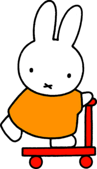 Miffy on Scooter