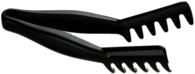 Black Plastic Tongs