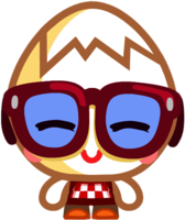 Yolka the Boiled Boffin Eyes Closed