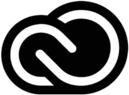 Creative Cloud logo black and white