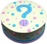 Gender Reveal Cake Question Mark Empire Cake