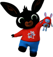 Bing Bunny is Playing with Hoppity