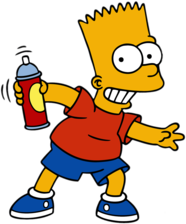 Bart Simpson tagging