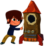 Kiva Can do ! Saul shows the rocket