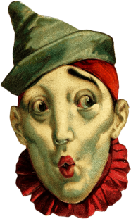 Vintage Clown Face