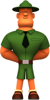 Leo the Wildlife Ranger Character Ranger Rocky