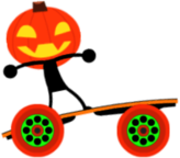 Hoverboard Pumpkin Kart