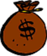 Bag of Dollars Clipart