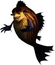 Shark Tales Character Sykes the Pufferfish