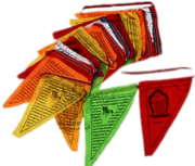 Triangular Buddhist Prayer Flags