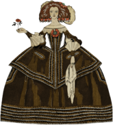 Renaissance Fashion Woman Illustration