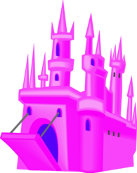 Pink Drawbridge Castle