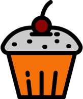 Muffin With Cherry On Top Icon