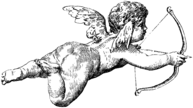 Vintage Cherub Bow And Arrow