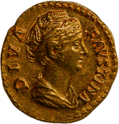 Gold Aureus Coin Antoninus Pius