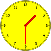 Analogue Clock 1:30