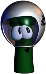 Junior Asparagus Wearing Helmet