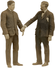 Manual of Self-Defense Vintage Photo Two Men