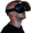 Man Using VR Goggles