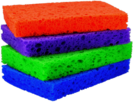 Coloured Sponges