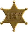Sheriff's Tip Star Badge