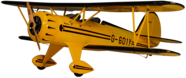Yellow Biplane Airplane