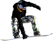 Snowboarder Stunt