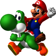 Mario Riding Yoshi