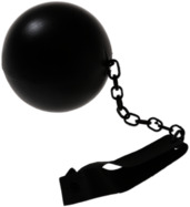 Leather Ball and Chain