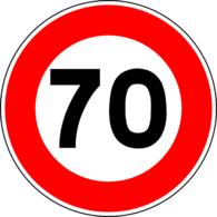 Speed Limit Road Sign
