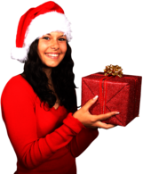 Santa Claus Woman Gift