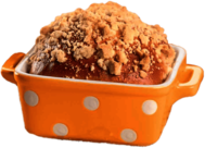 Sweet Bread In Yellow Polka Dot Pot