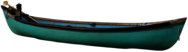 Vintage Green Canoe
