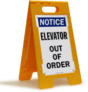 Elevator Out of Order Floor Sign