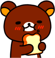 Rilakkuma Bear Eating Sandwich