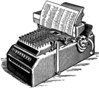 Illustration Antique Calculator