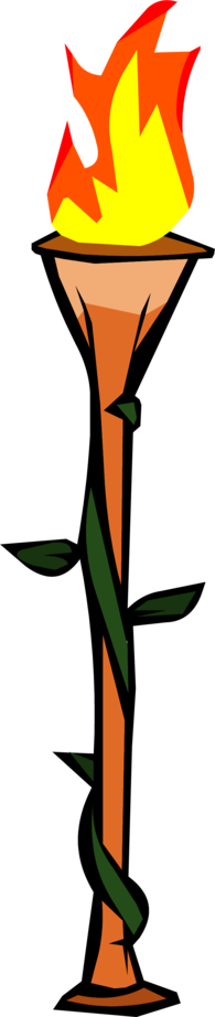 Bamboo Torch Clipart