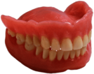 Closed False Teeth Side View