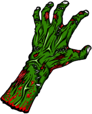 Green Zombie Hand
