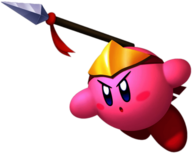 Kirby With A Spear