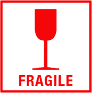 Transparent Fragile Sign