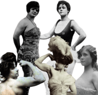 Group Of Victorian Strong Women incl. Vulcana, Katie Sandwina and Charmion