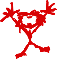 Pearl Jam Stickman Red