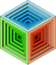Coloured 3D Cube