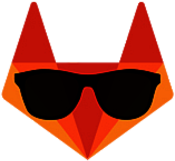 GitLab icon with Sunglasses