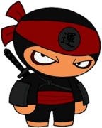 Chop Chop Ninja Character Iro Threatening Look