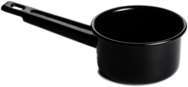 Black Enamel Saucepan